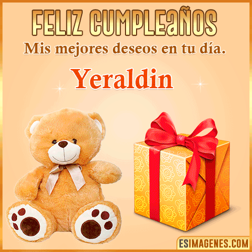 Gif de cumpleaños para mujer  Yeraldin