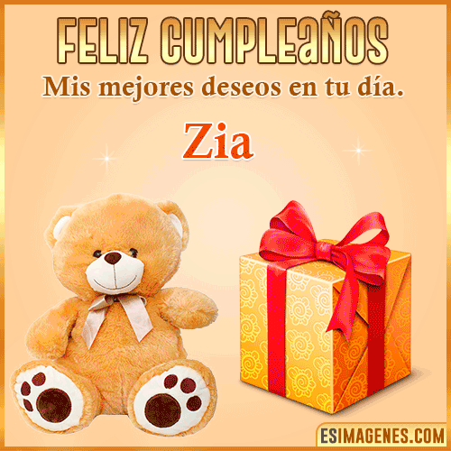Gif de cumpleaños para mujer  Zia