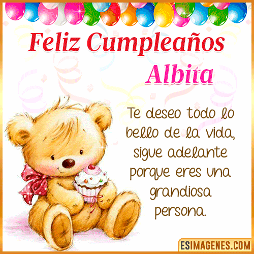 Gif de Feliz Cumpleaños  Albita
