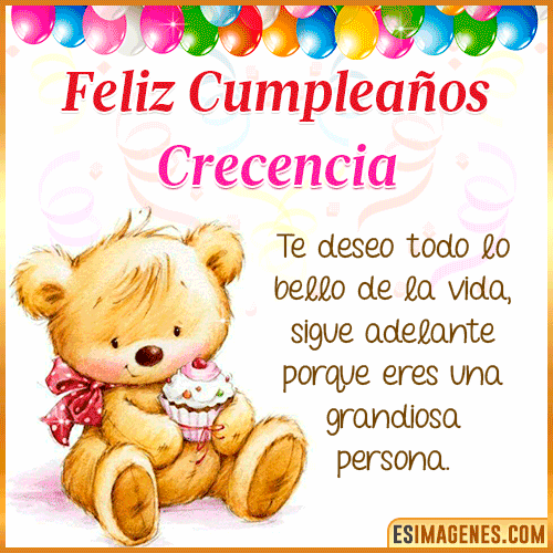 Gif de Feliz Cumpleaños  Crecencia