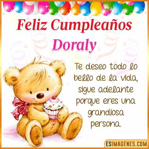 Gif de Feliz Cumpleaños  Doraly