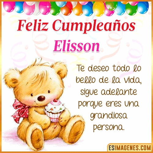 Gif de Feliz Cumpleaños  Elisson