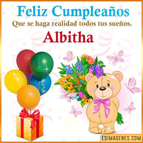 Gif de regalos de cumpleaños para  Albitha