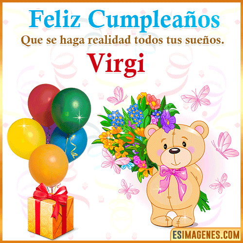 Gif de regalos de cumpleaños para  Virgi