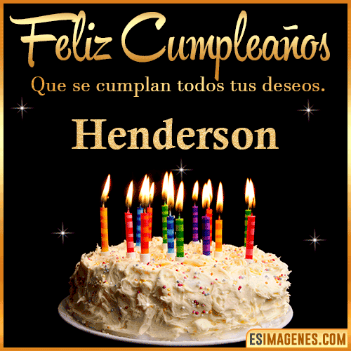 Gif de torta de cumpleaños para  Henderson