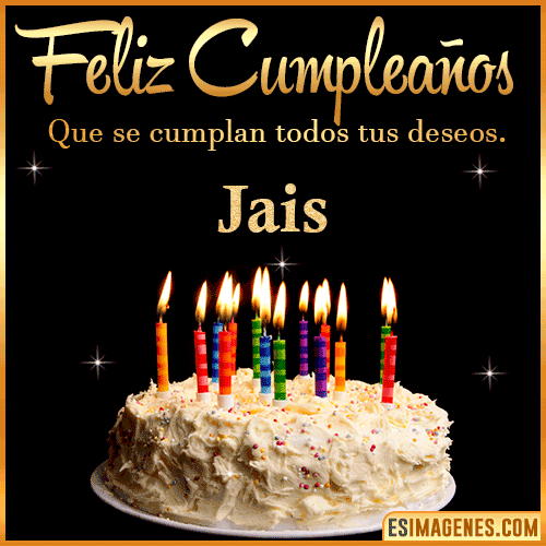 Gif de torta de cumpleaños para  Jais