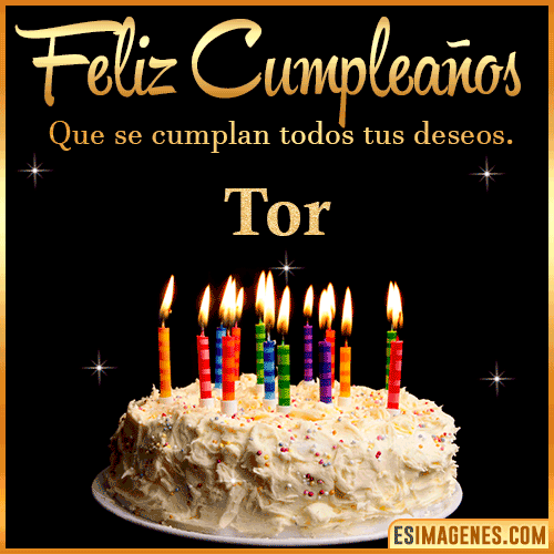 Gif de torta de cumpleaños para  Tor