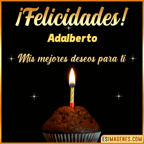 Gif de Felicidades  Adalberto