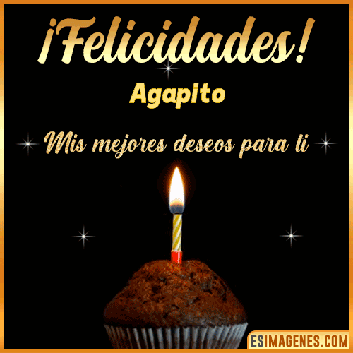 Gif de Felicidades  Agapito