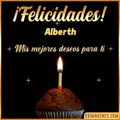 Gif de Felicidades  Alberth