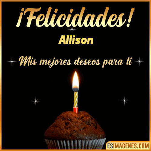Gif de Felicidades  Allison