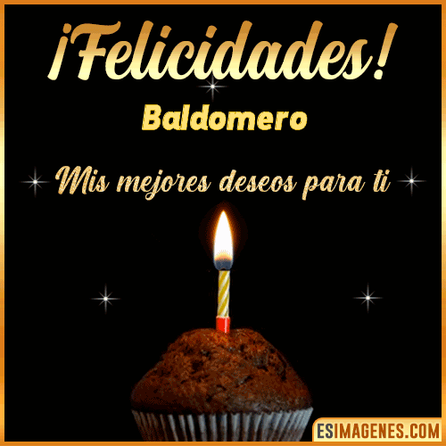 Gif de Felicidades  Baldomero