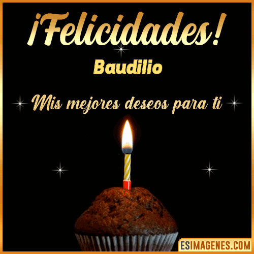 Gif de Felicidades  Baudilio