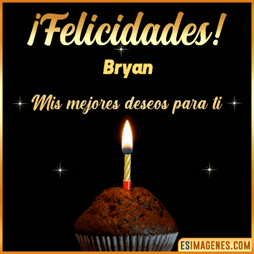 Gif de Felicidades  Bryan