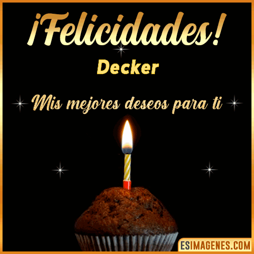 Gif de Felicidades  Decker