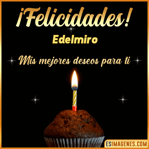 Gif de Felicidades  Edelmiro