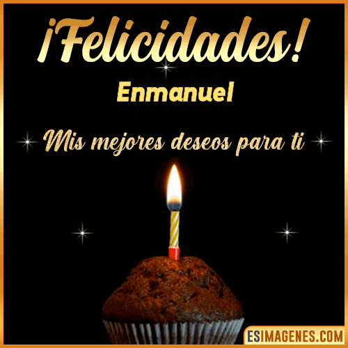 Gif de Felicidades  Enmanuel