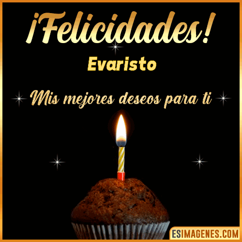 Gif de Felicidades  Evaristo