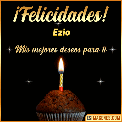 Gif de Felicidades  Ezio