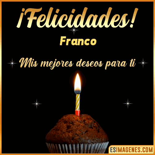 Gif de Felicidades  Franco