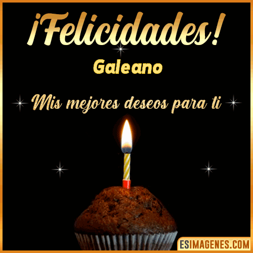 Gif de Felicidades  Galeano