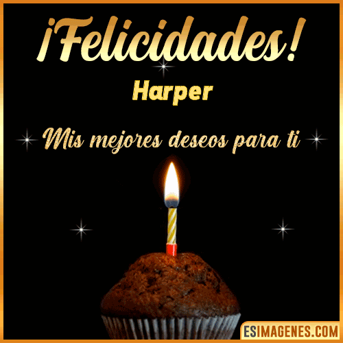 Gif de Felicidades  Harper