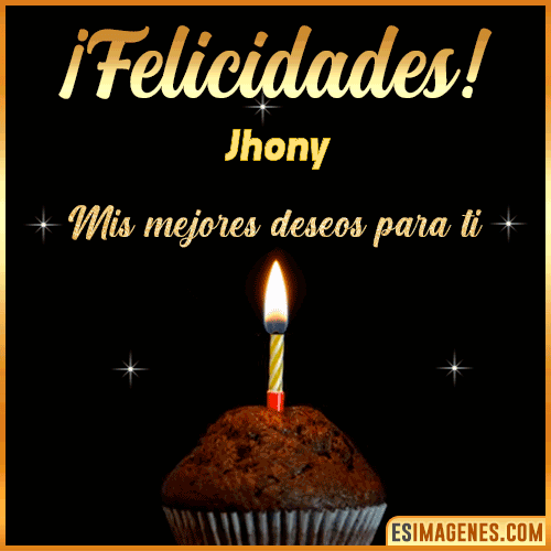 Gif de Felicidades  Jhony