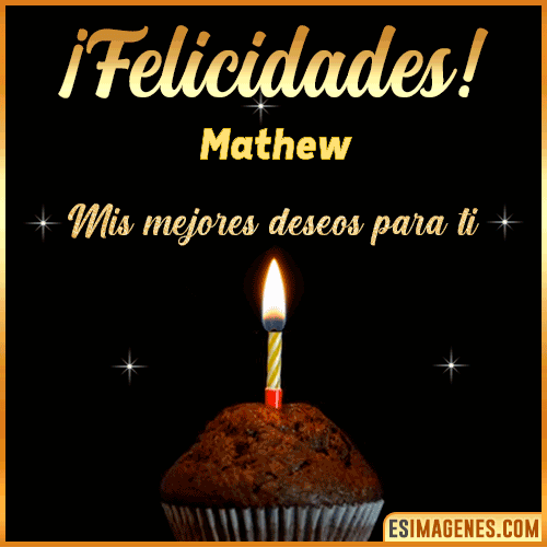 Gif de Felicidades  Mathew