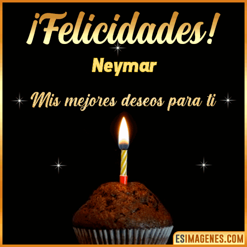 Gif de Felicidades  Neymar