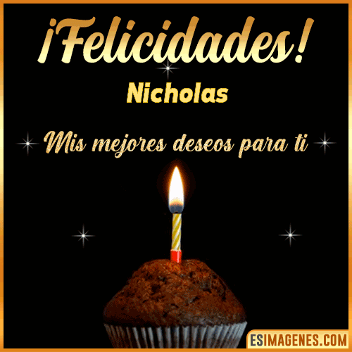 Gif de Felicidades  Nicholas