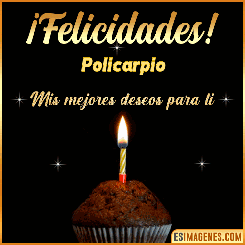 Gif de Felicidades  Policarpio