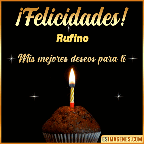 Gif de Felicidades  Rufino