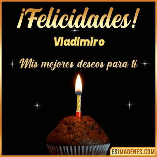 Gif de Felicidades  Vladimiro