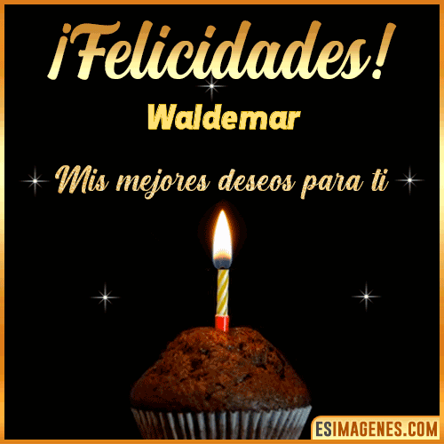 Gif de Felicidades  Waldemar