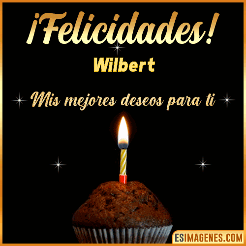 Gif de Felicidades  Wilbert