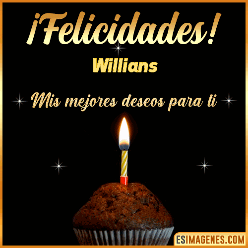Gif de Felicidades  Willians