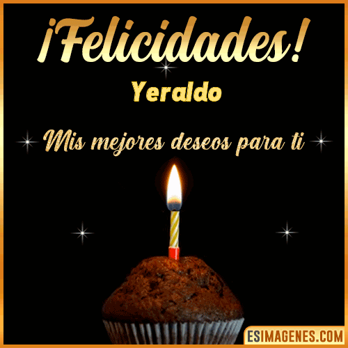 Gif de Felicidades  Yeraldo