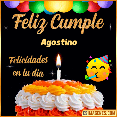 Gif de Feliz Cumple  Agostino