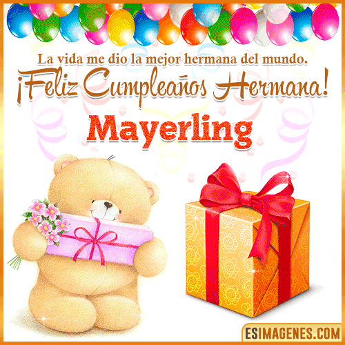 Feliz Cumpleaños Hermana Mayerling