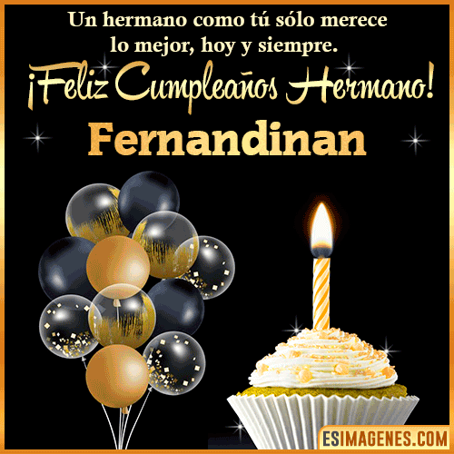Gif feliz cumpleaños hermano  Fernandinan