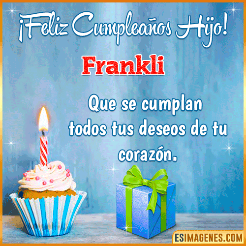 Gif Feliz Cumpleaños Hijo  Frankli