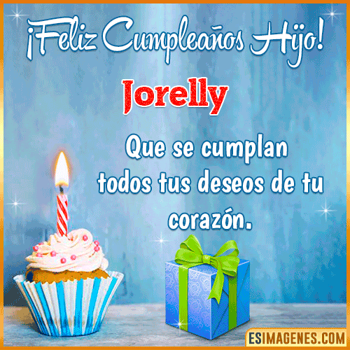 Gif Feliz Cumpleaños Hijo  Jorelly