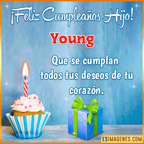 Gif Feliz Cumpleaños Hijo  Young