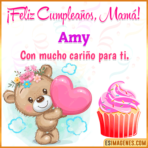 Gif de cumpleaños para mamá  Amy