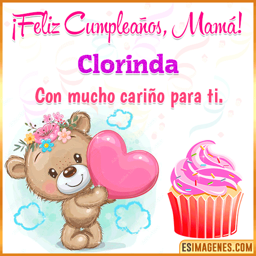 Gif de cumpleaños para mamá  Clorinda