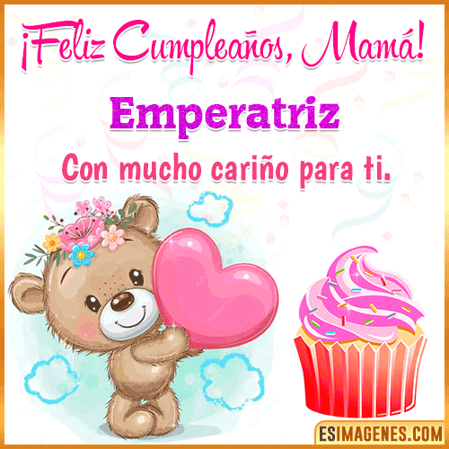 Gif de cumpleaños para mamá  Emperatriz