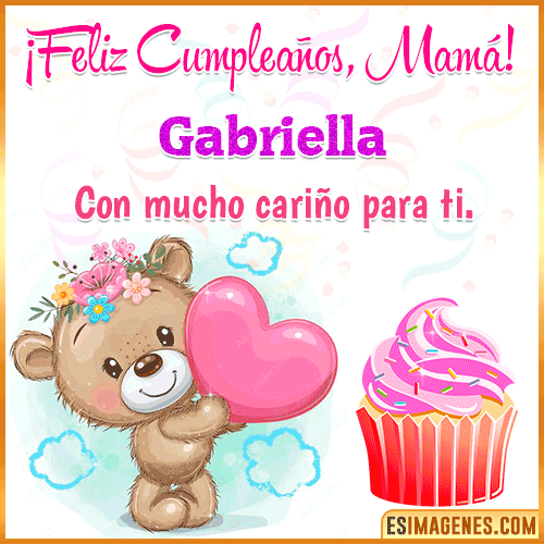 Gif de cumpleaños para mamá  Gabriella