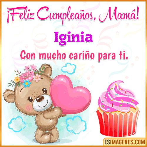 Gif de cumpleaños para mamá  Iginia