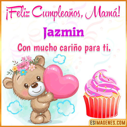 Gif de cumpleaños para mamá  Jazmin