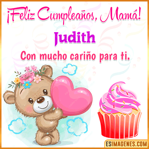 Gif de cumpleaños para mamá  Judith